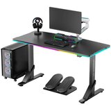 Ultradesk Gaming miza IRON, črna Slike