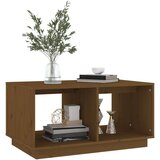  Klubska mizica medeno rjava 80x50x40 cm trdna borovina, (20712351) | Shoptok.si
