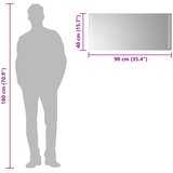  LED kupaonsko ogledalo s ogledalom *Transparent*an 90 x 40 cm | shoptok.hr