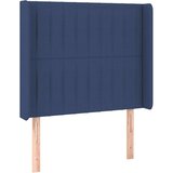  Uzglavlje s ušima plavi 93x16x118/128 cm od tkanine | shoptok.hr
