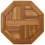 Stolna ploča 40 x 40 x 2,5 cm osmerokutna od masivne tikovine | shoptok.hr