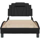  Okvir za krevet s uzglavljem crni 80 x 200 cm od umjetne kože | shoptok.hr