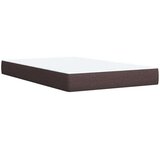 vidaXL Krevet box spring s madracem tamnosmeđi 120 x 190 cm od tkanine | shoptok.hr