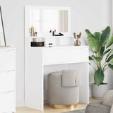 vidaXL Toaletne mize za spalnice s predalom Bela 80 x 39,6 x 135 cm | Shoptok.si