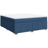 vidaXL Box spring postelja z vzmetnico modra 180x200 cm blago, (21310029) | Shoptok.si