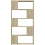 Ormarić za knjige / pregrada boja hrasta 80x24x155 cm drveni | shoptok.hr