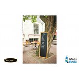 SECURIT Črna kredna tabla Universal Teak WBLTE150 56 x 150 cm | Shoptok.si