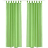 Furnova Svetlo Zelena Prosojna Zavesa 140 x 225 cm 2 kosa, (21918468) | Shoptok.si