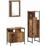  Set namještaja za kupaonicu 3 pcs Smeđa 33 x 33 x 120.5 cm | Eponuda.ba