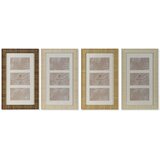 Okvir za sliku Home ESPRIT Bijela Smeđa Bež Prirodno Kristal polistiren Skandinavski 26 X 2 X 44 cm (4 kom.) | shoptok.hr