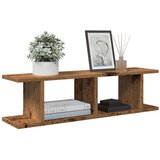 vidaXL Zidne police 2 kom boja staro drvo 75x18x20cm konstruirano drvo | shoptok.hr
