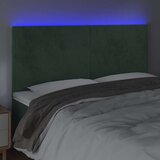  Posteljno vzglavje temno zeleno 160x5x118/128 cm žamet, (20951618) | Shoptok.si