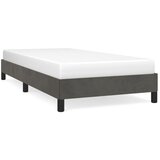 Maison Chic Posteljni okvir - Enojna postelja - Postelja za odrasle brez vzmetnice temno siv 80x200 cm žamet-J7882, (21774217) | Shoptok.si
