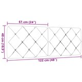  Jastuk za uzglavlje tamnosmeđi 120 cm od tkanine | shoptok.hr