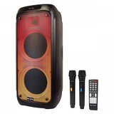 Prenosni aku. 7Ah FM USB karaoke zvočnik Bluetooth 300W 2x mikrofon LED RGB Infinity | Shoptok.si