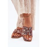 Boto Decorated Flat Sandals Burgundy Anniles | shoptok.hr