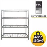 Metalna žičana polica 180x180x60cm 4x300kg | Eponuda.com
