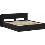  Okvir kreveta s pohranom Crna 180 x 200 cm Konstruirano drvo | Shoptok.si