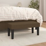  Klupa tamnosmeđa 70 x 30 x 30 cm od tkanine | shoptok.hr