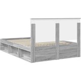  Konstrukcija postelje z vzglavjem Siva Sonoma 140 x 200 cm, (5000103434) | Shoptok.si