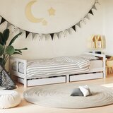 Maison Chic Otroška postelja - Otroški ležaj - Otroški posteljni okvir s predali bel 80x200 cm trdna borovina, (21698348) | Shoptok.si