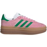 Adidas Niske tenisice 'Gazelle Bold' tamno zelena / prljavo roza | shoptok.hr
