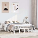 vidaXL Okvir kreveta bez madraca bijeli 120 x 190 cm masivna borovina | shoptok.hr