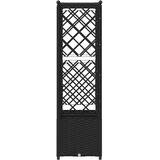  Povišeni krevet s mrežom i krovom Crna 162,5 x 40 x 138 cm PP | shoptok.hr