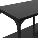 TV ormar Crni hrast 201 x 35 x 45 cm Obrađeno drvo i čelik | shoptok.hr