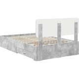  Konstrukcija postelje z vzglavjem Betonsko siva 120 x 200 cm, (5000102864) | Shoptok.si
