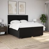  Krevet s oprugama i madracem crni 200x200 cm od tkanine | shoptok.hr
