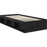  Krevetna konstrukcija Crna 75 x 190 cm Čvrsto borovo drvo | shoptok.hr