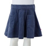  Dječja suknja s džepovima od samta modra 116 | shoptok.hr