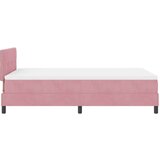 Box Spring Krevet s Madracem Ružičasta 120x200 cm Baršun | shoptok.hr