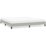  Okvir kreveta bez madraca svijetlo sivi 200x220 cm baršun | shoptok.hr