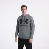 Under Armour UA Rival Fleece Big Logo Hoodie, Pitch Grey Light Heather/Black, (20489775) | Shoptok.si