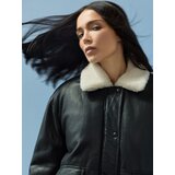 Sinsay Bomber jakna od imitacije kože s ovratnikom od umjetnog krzna | shoptok.hr