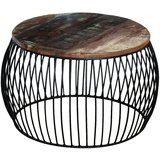  Stolić za kavu okrugli od masivnog obnovljenog drva 68 x 37 cm | Eponuda.com