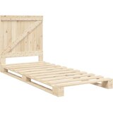  Okvir kreveta s uzglavljem 90 x 200 cm od masivne borovine | shoptok.hr