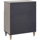 vidaXL Ormarić / Komoda s policom Siva i zlatna 60 x 33.5 x 75 cm | shoptok.hr