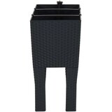  Visoka vrtna greda antracit 60x25x46 cm PP ratan, (20594850) | Shoptok.si