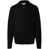DAN FOX APPAREL Pletena jopa 'John' črna | Shoptok.si