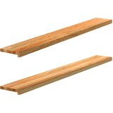  Prozorske klupice 2 kom svijetlosmeđe 160x20x2 cm masivne hrast | shoptok.hr