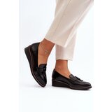 VINCEZA Women's Wedge Shoes with Embellishment Black Miliret | shoptok.hr