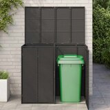  Škatla za smeti 2 pcs Črna 65 x 80 x 115 cm Polietilen - - črna - 25.4 - 65 x 80 x 115 cm - 2025- | Shoptok.si