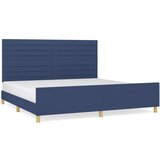  Za krevet s uzglavljem plavi 200 x 200 cm od tkanine | shoptok.hr