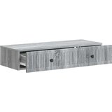 Stolna montirana na zid Siva sonoma 87,5 x 34,5 x 17 cm | shoptok.hr