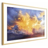  Plakat Beautiful Sunset - clouds in warm shades 30x21 Zlatni okvir s margom | shoptok.hr