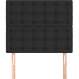  Uzglavlje crno 100x5x118/128 cm umjetna koža | shoptok.hr
