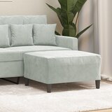  Tabure svjetlosivi 70 x 55 x 41 cm baršunasti | shoptok.hr